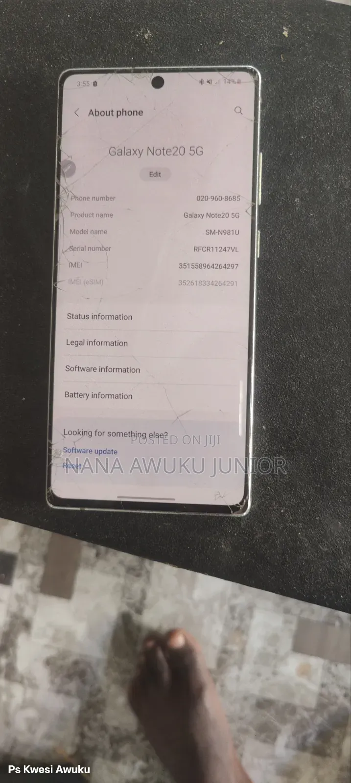 Samsung Galaxy Note 20 256 GB Black
