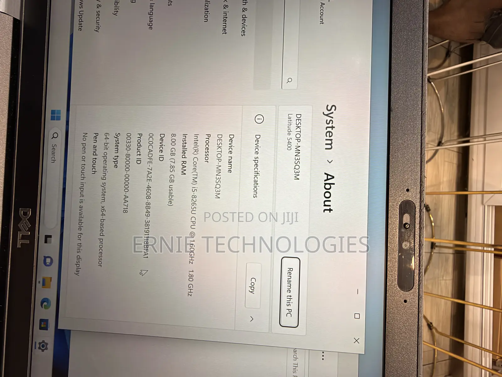 Laptop Dell Latitude 5400 8GB Intel Core i5 SSD 256GB