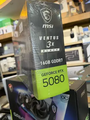 MSI Nvidia RTX 5080 16GB Ventus 3x Oc Black Gddr7 Pcie Gen 5 4k Ultra
