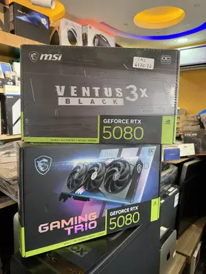 MSI Nvidia RTX 5080 16GB Ventus 3x Oc Black Gddr7 Pcie Gen 5 4k Ultra