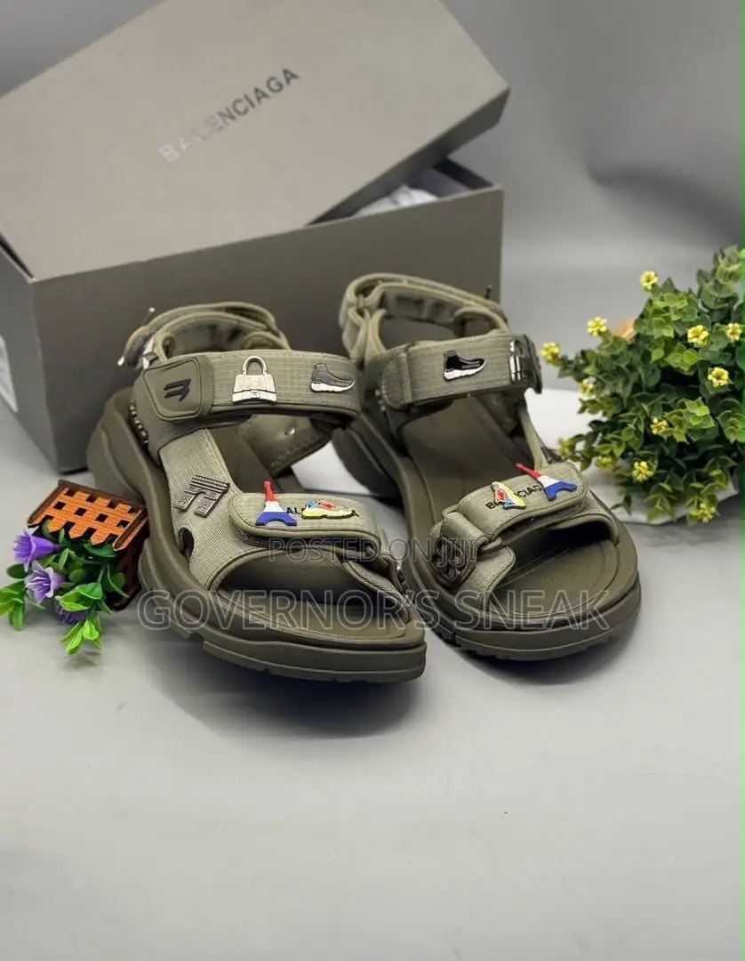 Balenciaga Tourist Pin Sports Sandals: Different Colors in Stock