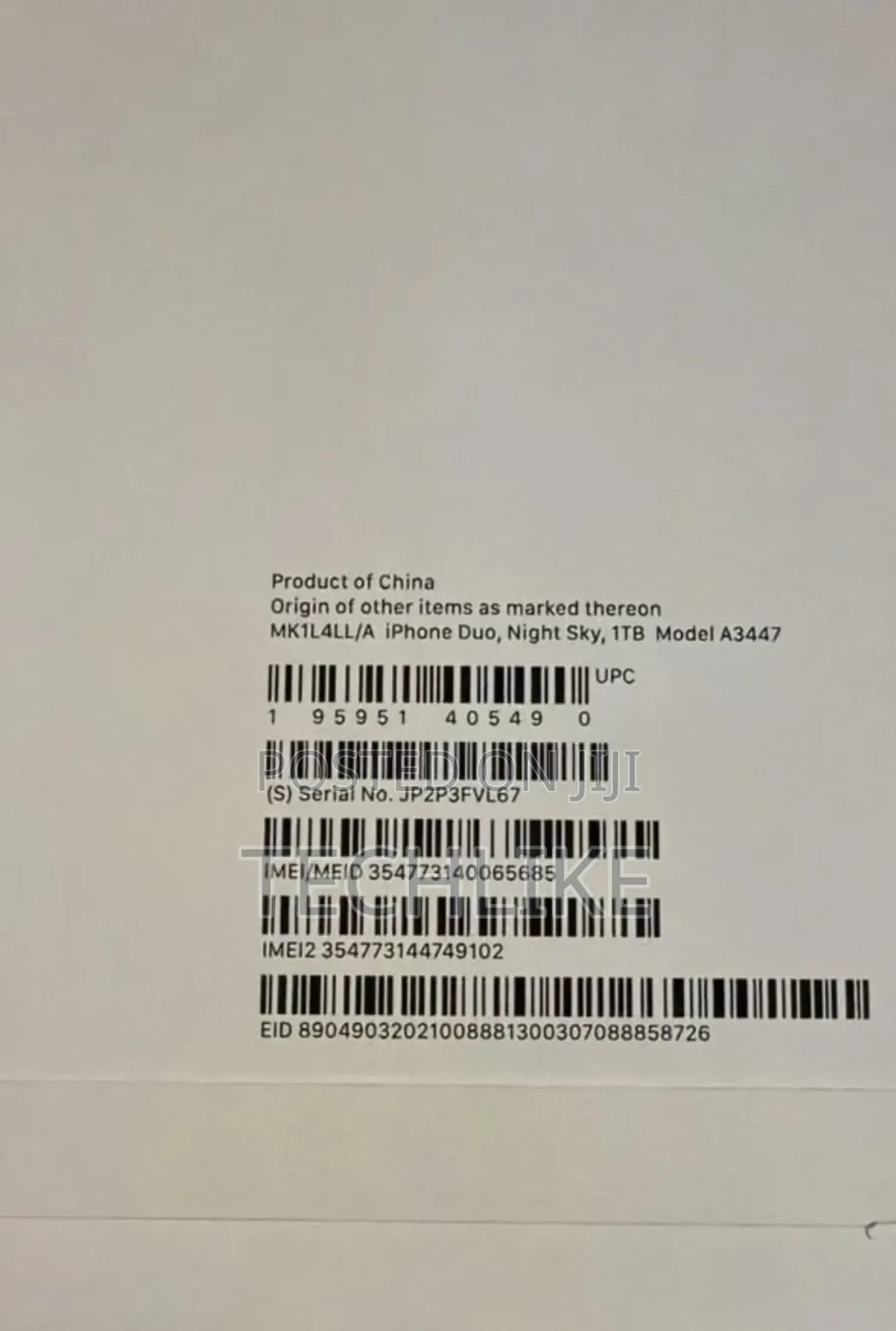 New Apple iPhone Duo 1 TB Black