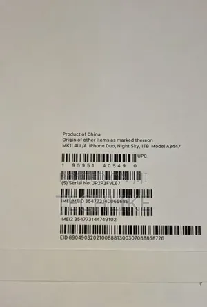 New Apple iPhone Duo 1 TB Black