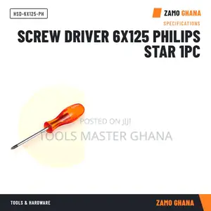 Screw Driver 6X125 Philips Star 1Pc - HSD-6X125-PH