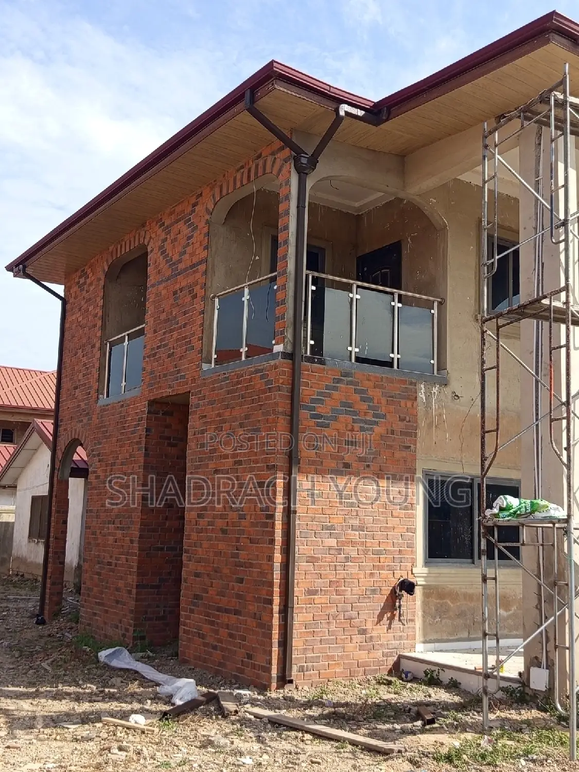 Brown PVC Rain Gutter Supplies and Installation Installation Service