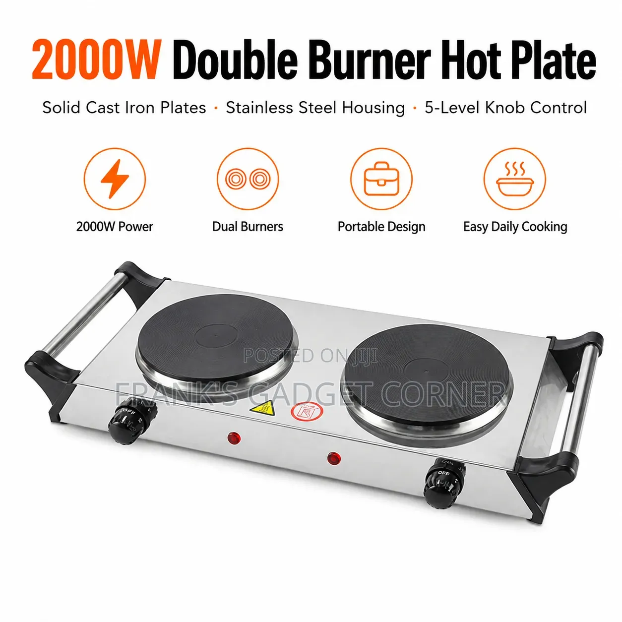Cntronic 2-in-1 Hot Plate
