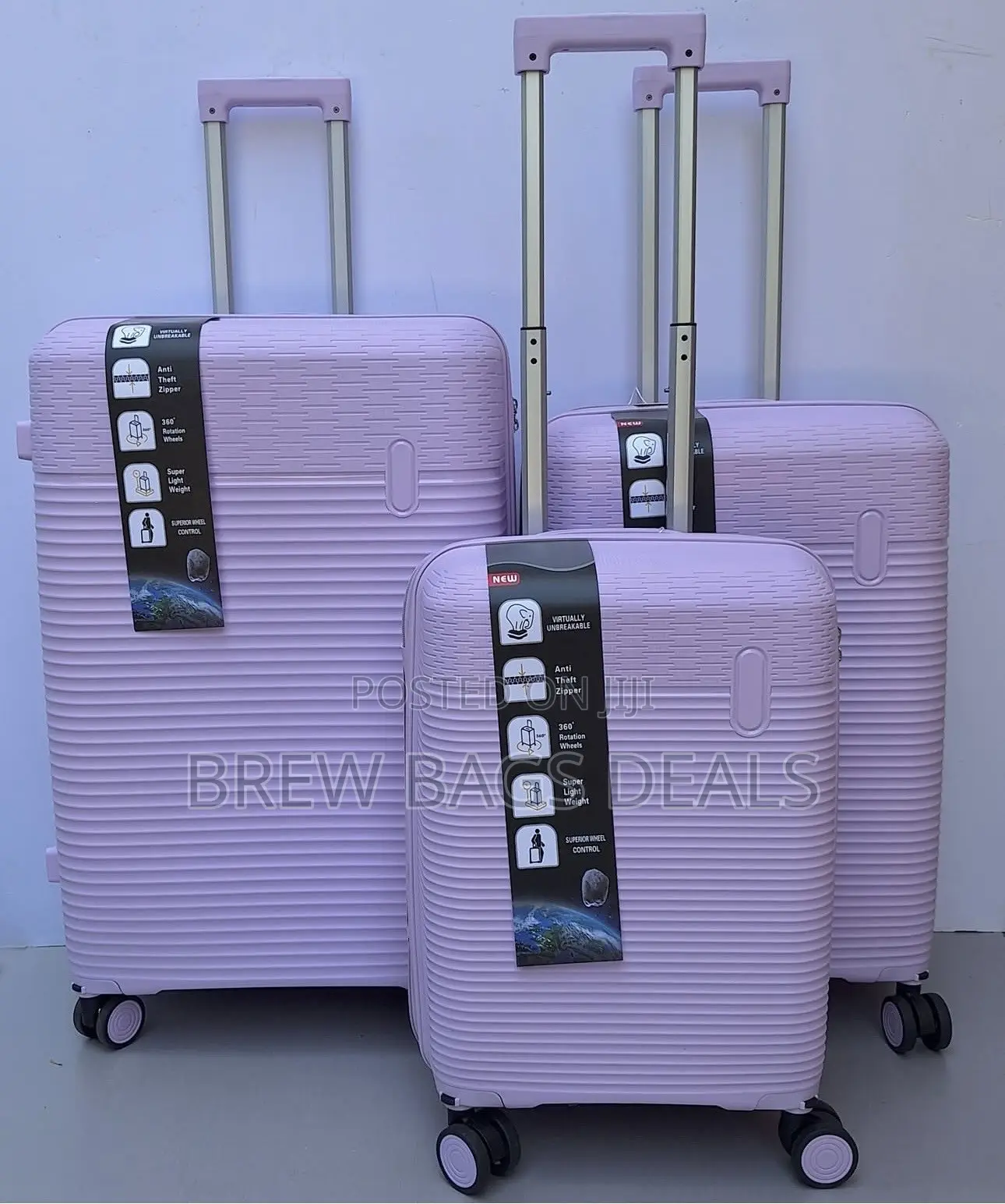 Premium Quality 3set Unicross Silicon Fiber Unbreakable Traveling Bag