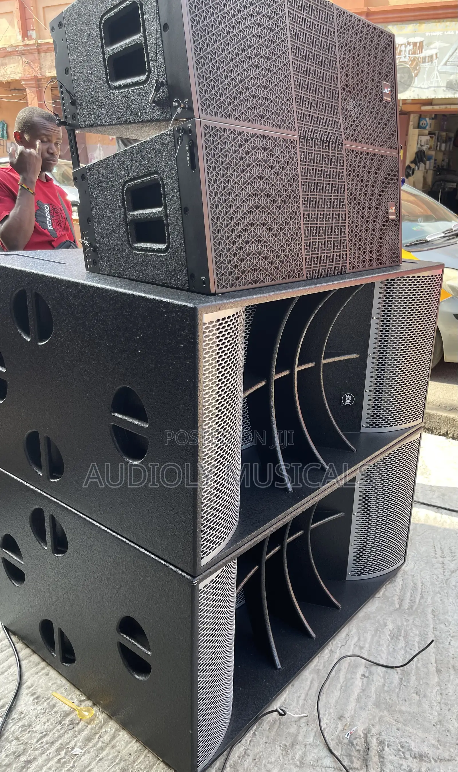 Double Sub and a Pair of Line Arrays With Full Set of Amplifiers