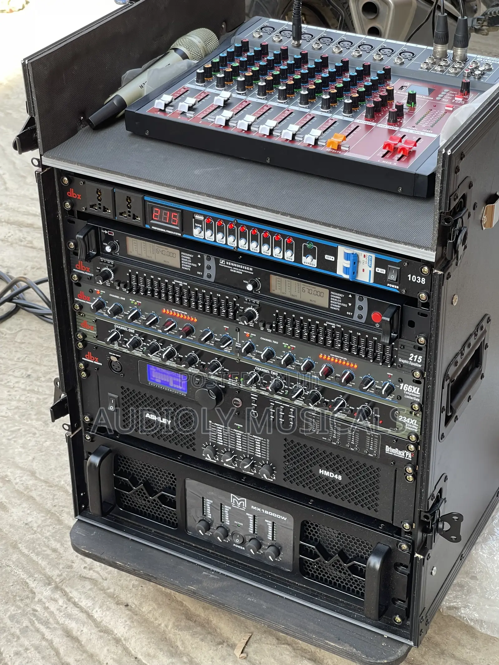 Double Sub and a Pair of Line Arrays With Full Set of Amplifiers