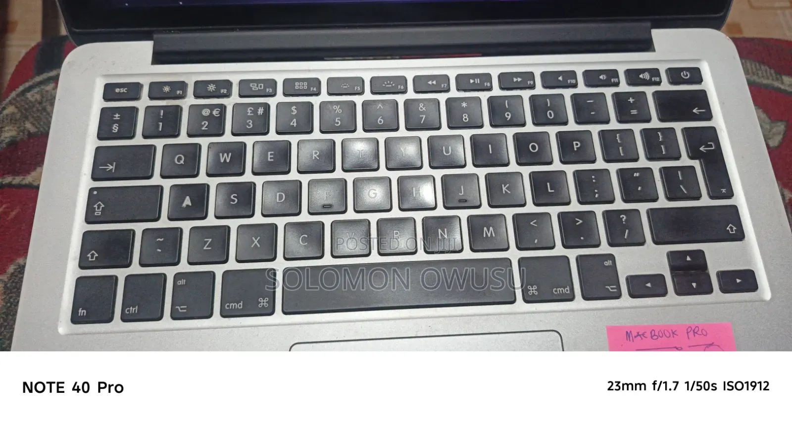 Laptop Apple MacBook Pro 2016 16GB Intel Core i7 SSD 500GB