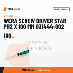 Wera Screw Driver Star Ph2 X 100 Mm 031444-002 - WE-05-031444-002