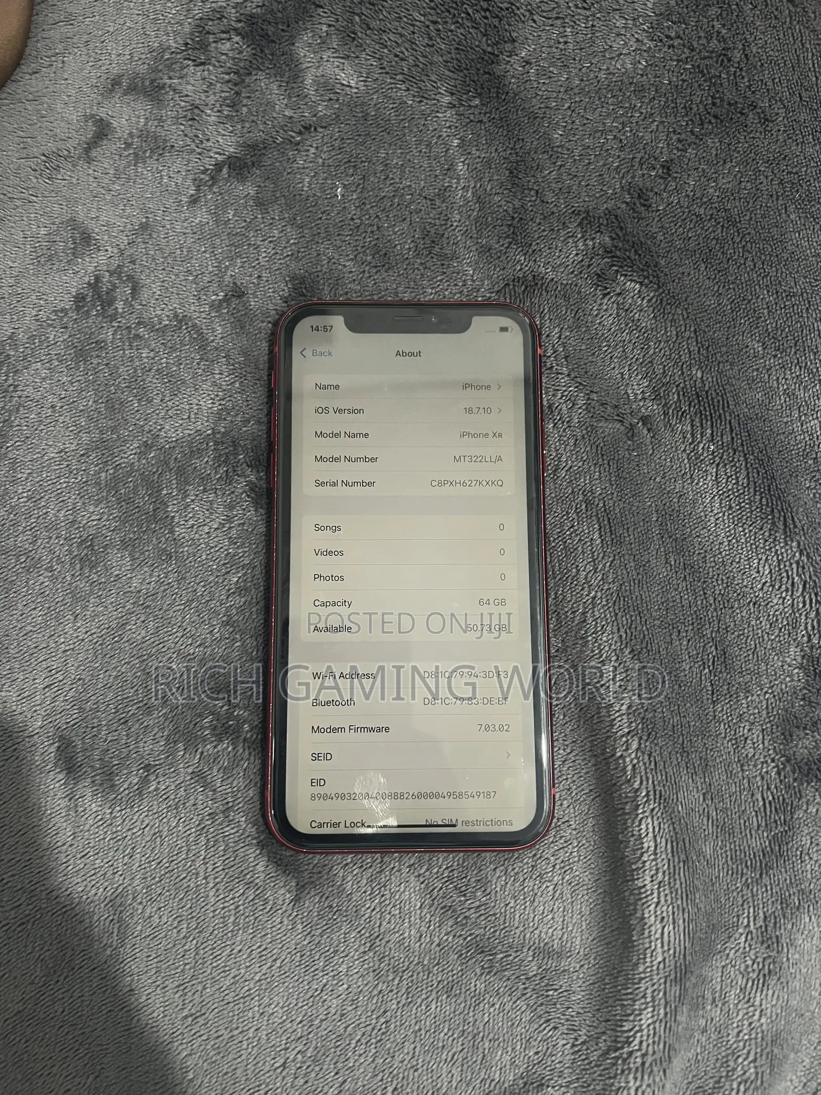 Apple iPhone XR 64 GB Red