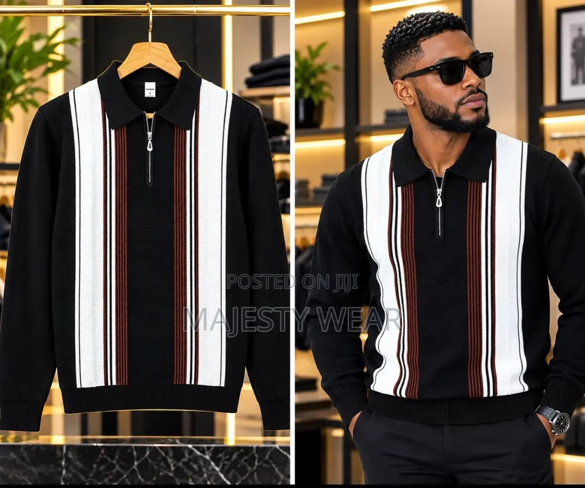 Men Casual Long Sleeves Knitted Shirt