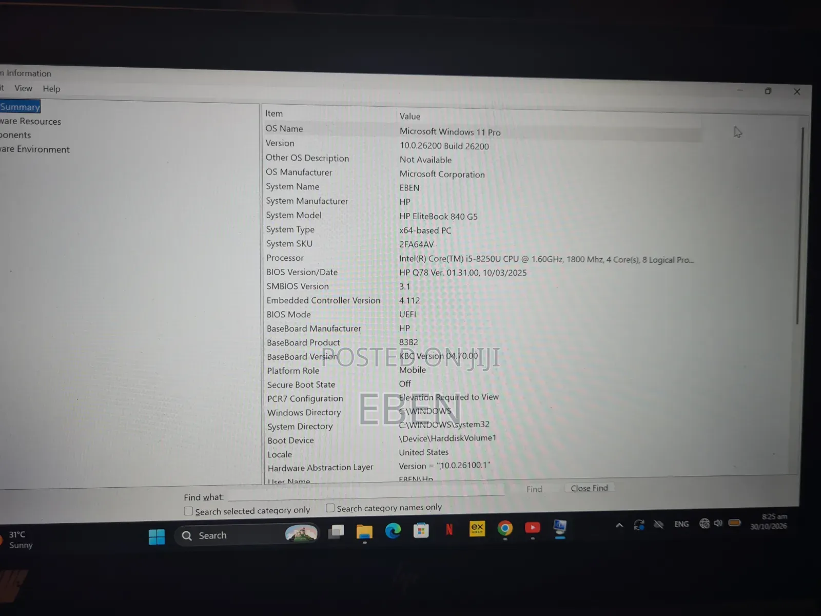 Laptop HP EliteBook 840 G5 16GB Intel Core i5 SSD 256GB