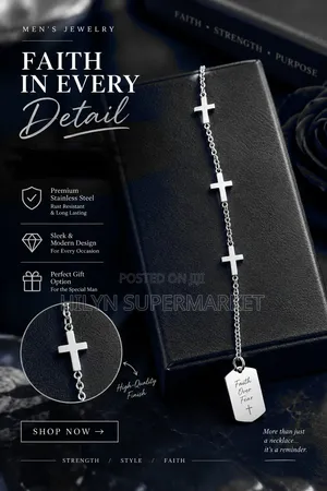 Silver Cross Bracelet