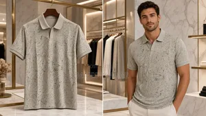 Zip Cotton Quality Shirt for Men