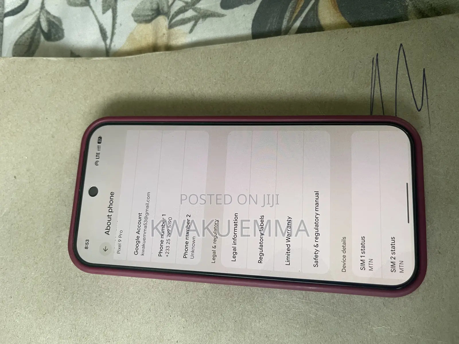 New Google Pixel 9 Pro 128 GB Black