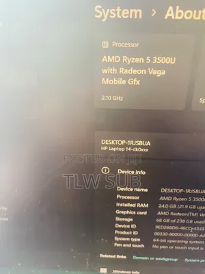 Laptop HP 14S 8GB AMD Ryzen 5 SSD 250GB