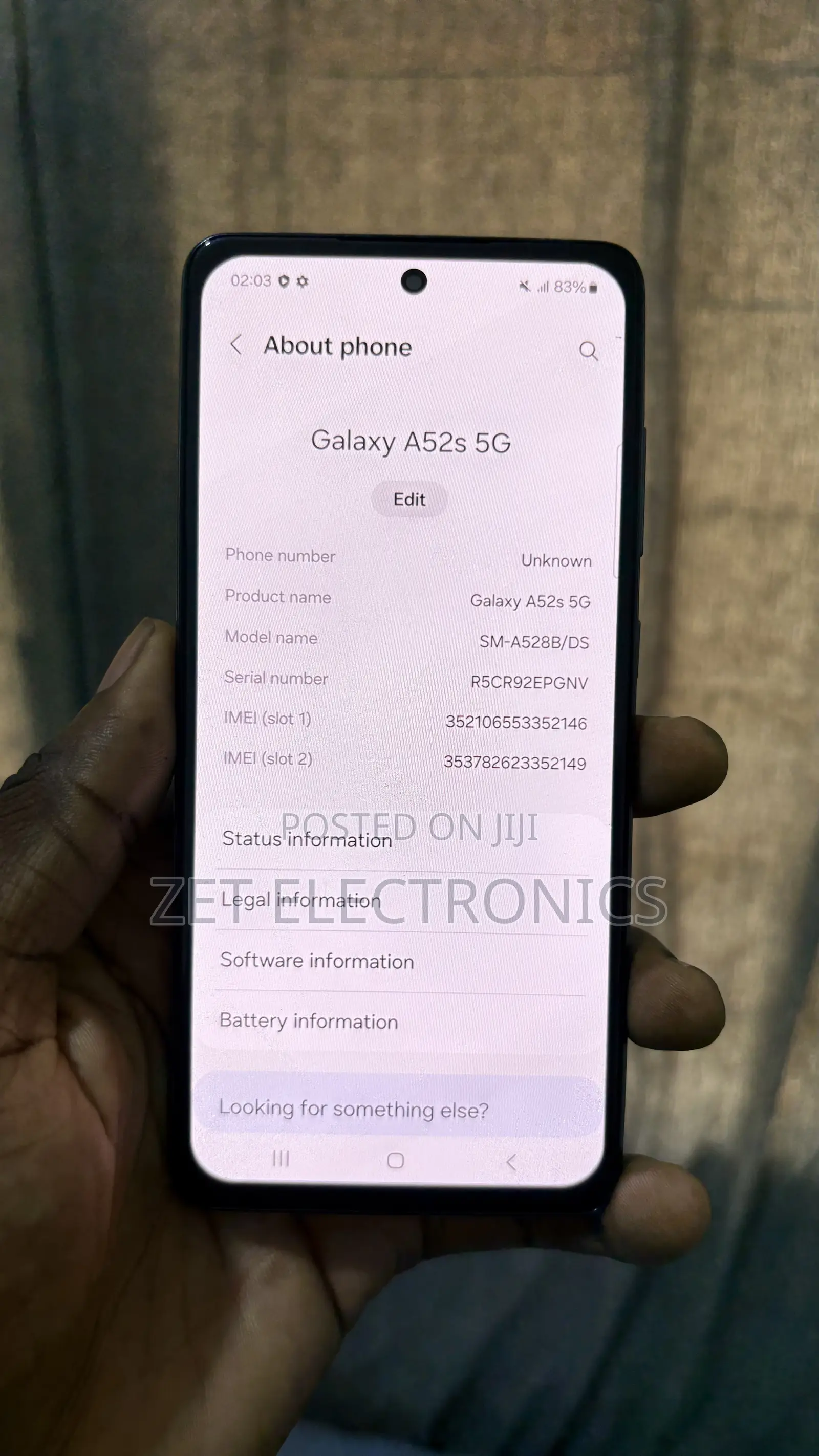 Samsung Galaxy A52s 5G 128 GB Blue