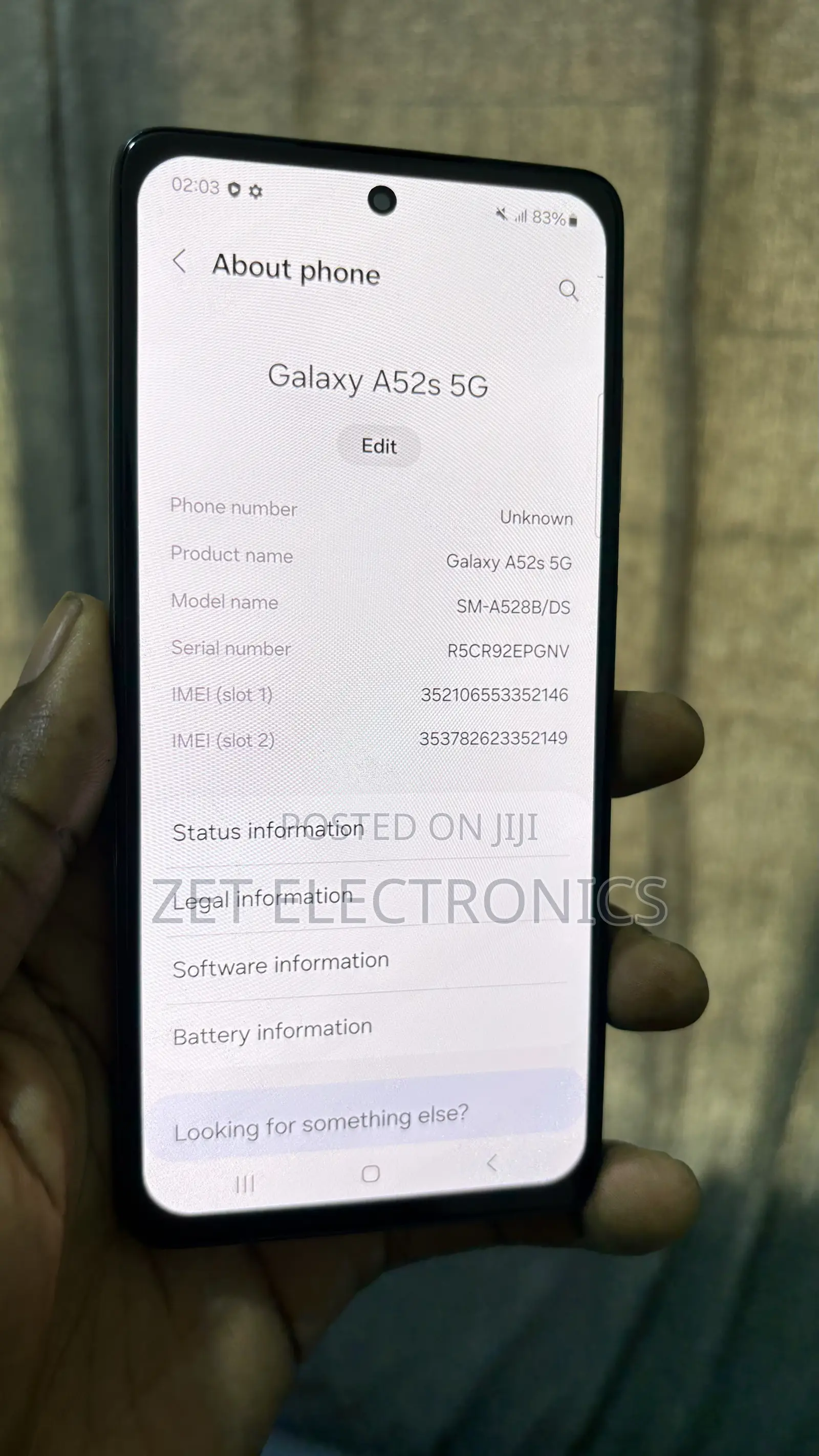 Samsung Galaxy A52s 5G 128 GB Blue