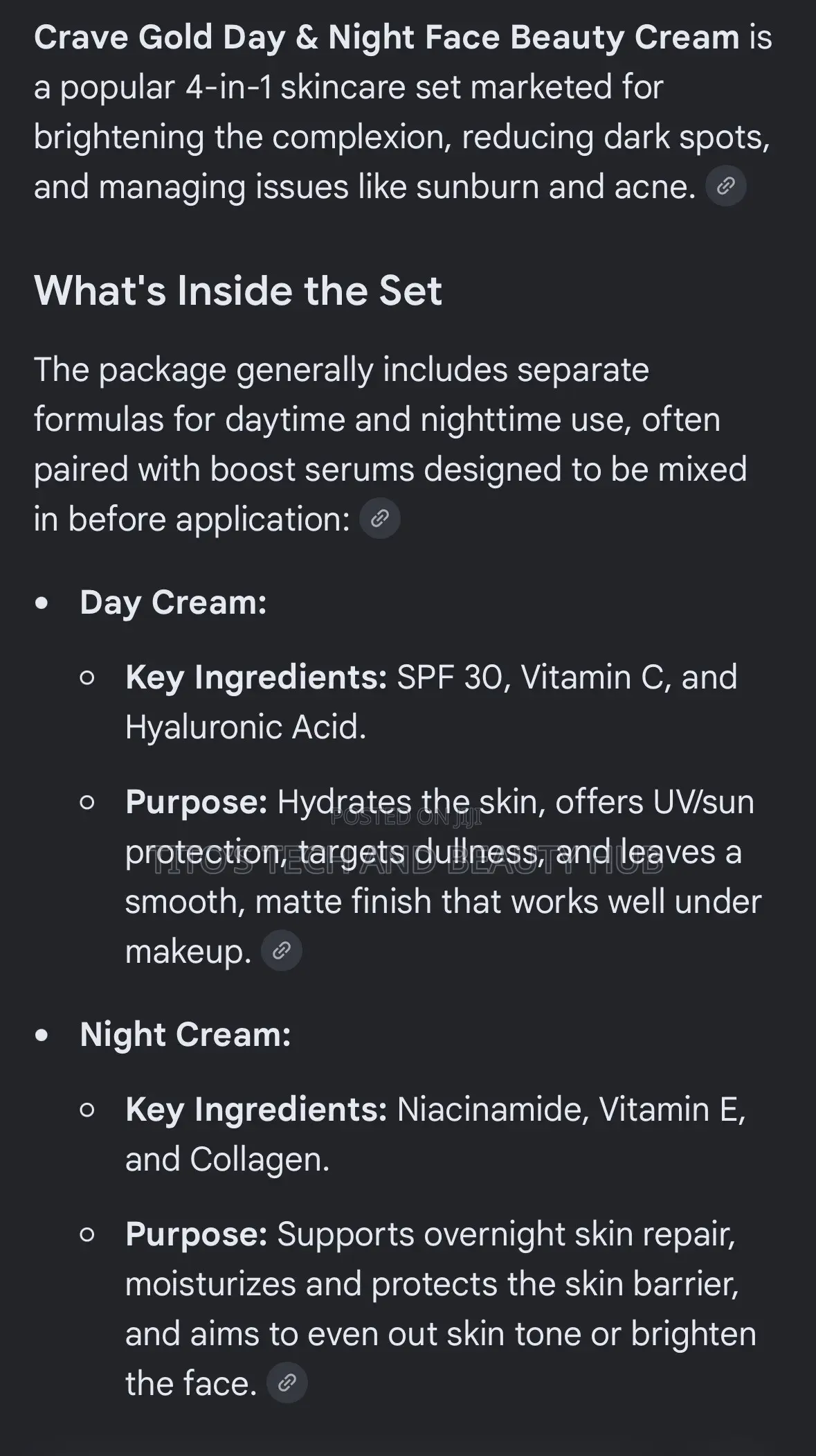 Crave Gold Day and Night Face Cream