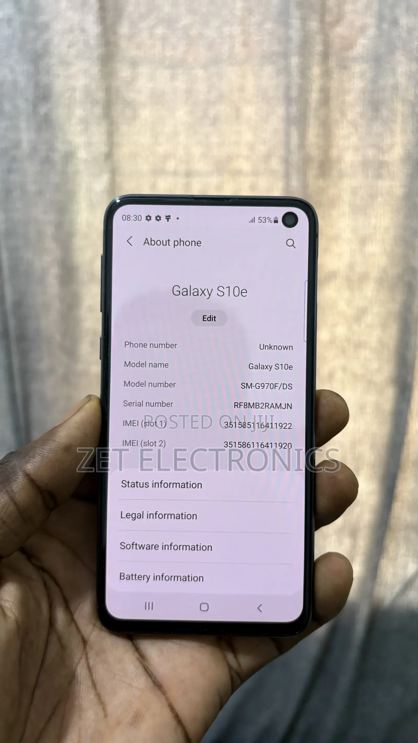 Samsung Galaxy S10e 128 GB Blue
