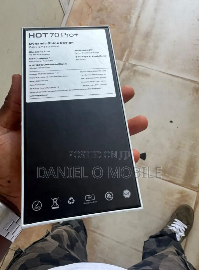New Infinix Hot 70 Pro 5G+ 256 GB Blue