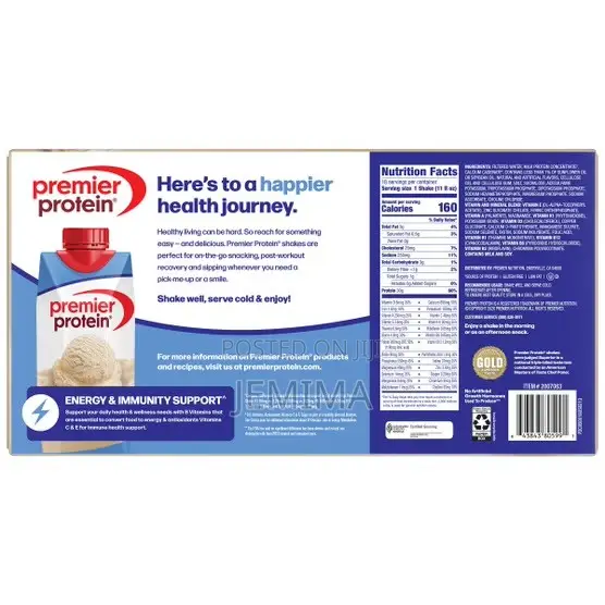 Premier Protein 30g Protein Shakes, Vanilla, 11 Fl Oz, 18-Pack