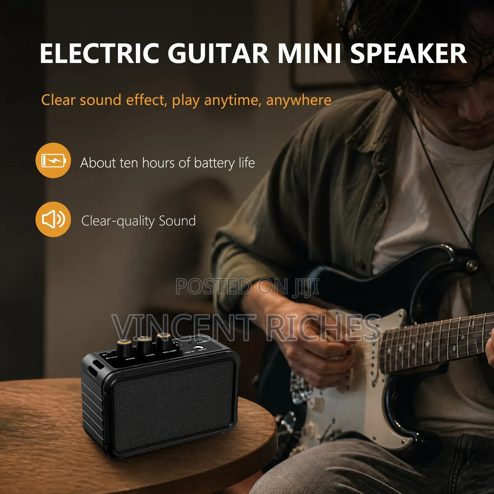 Mini Portable Chargeable Guitar Amplifier