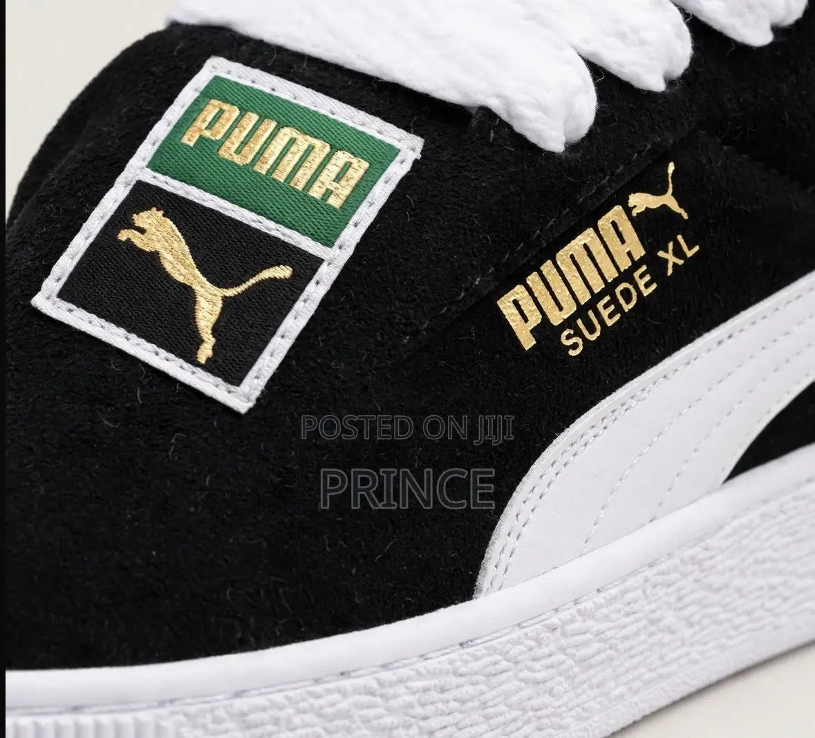 Puma Suede XL — Black / White
