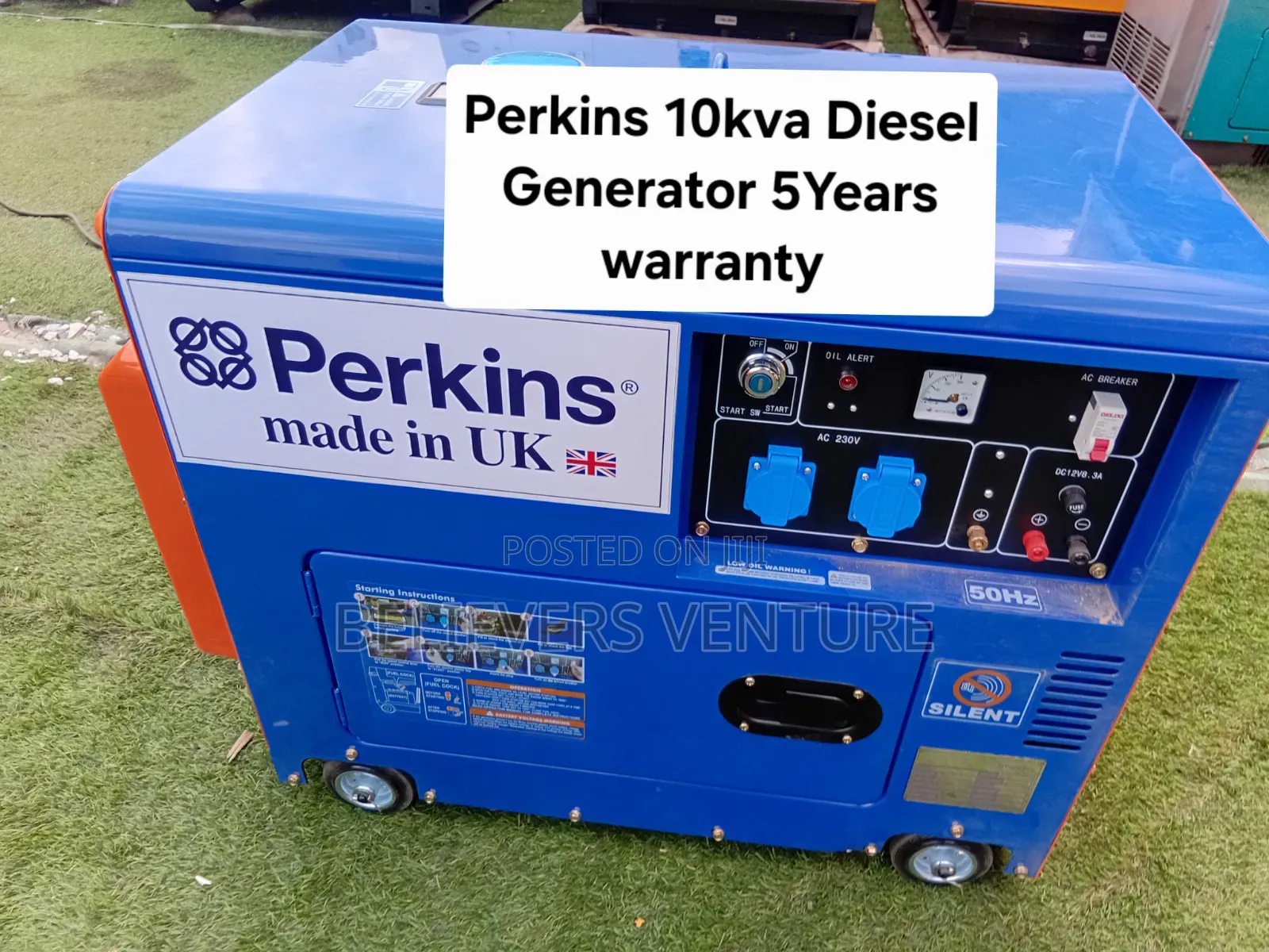 10kVA Perkins Generator – Strong Energy for Daily Needs.