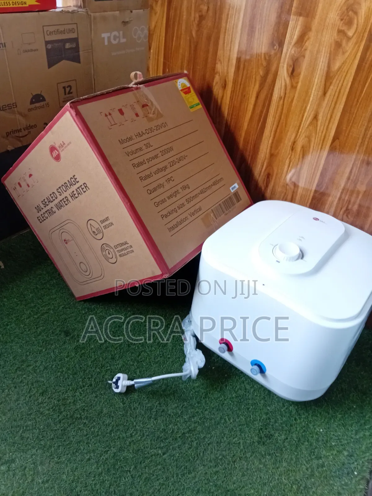 H&A Electric Water Heater - H&A 30L Storage Heater