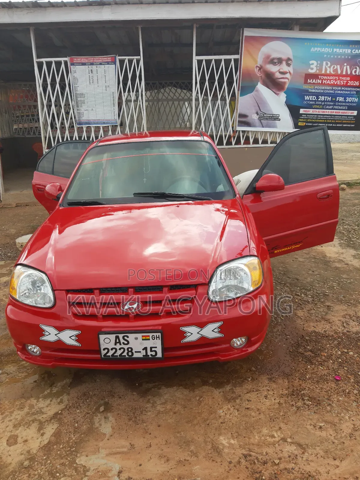 Hyundai Accent 2005 Red