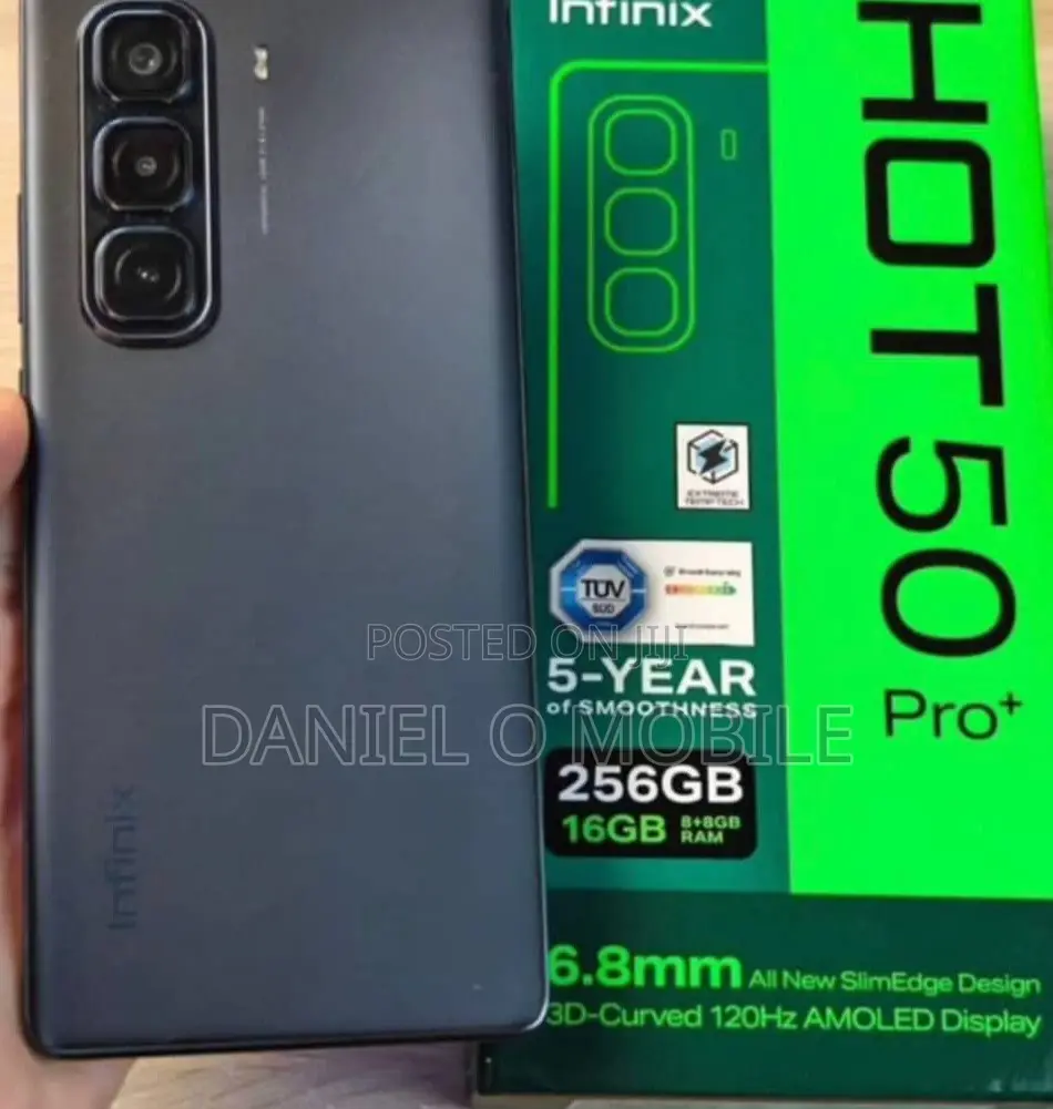 New Infinix Hot 50 Pro 4G 256 GB Black