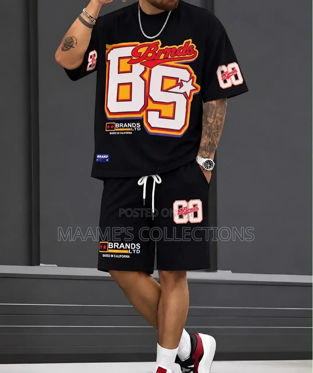 Men’s Premium Two-Piece Top and Down Shorts Set
