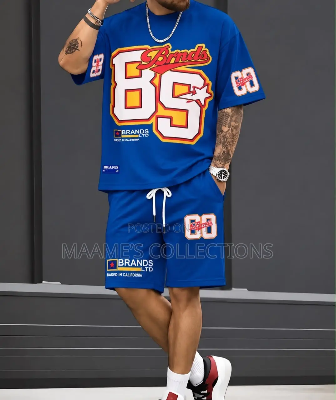 Men’s Premium Two-Piece Top and Down Shorts Set