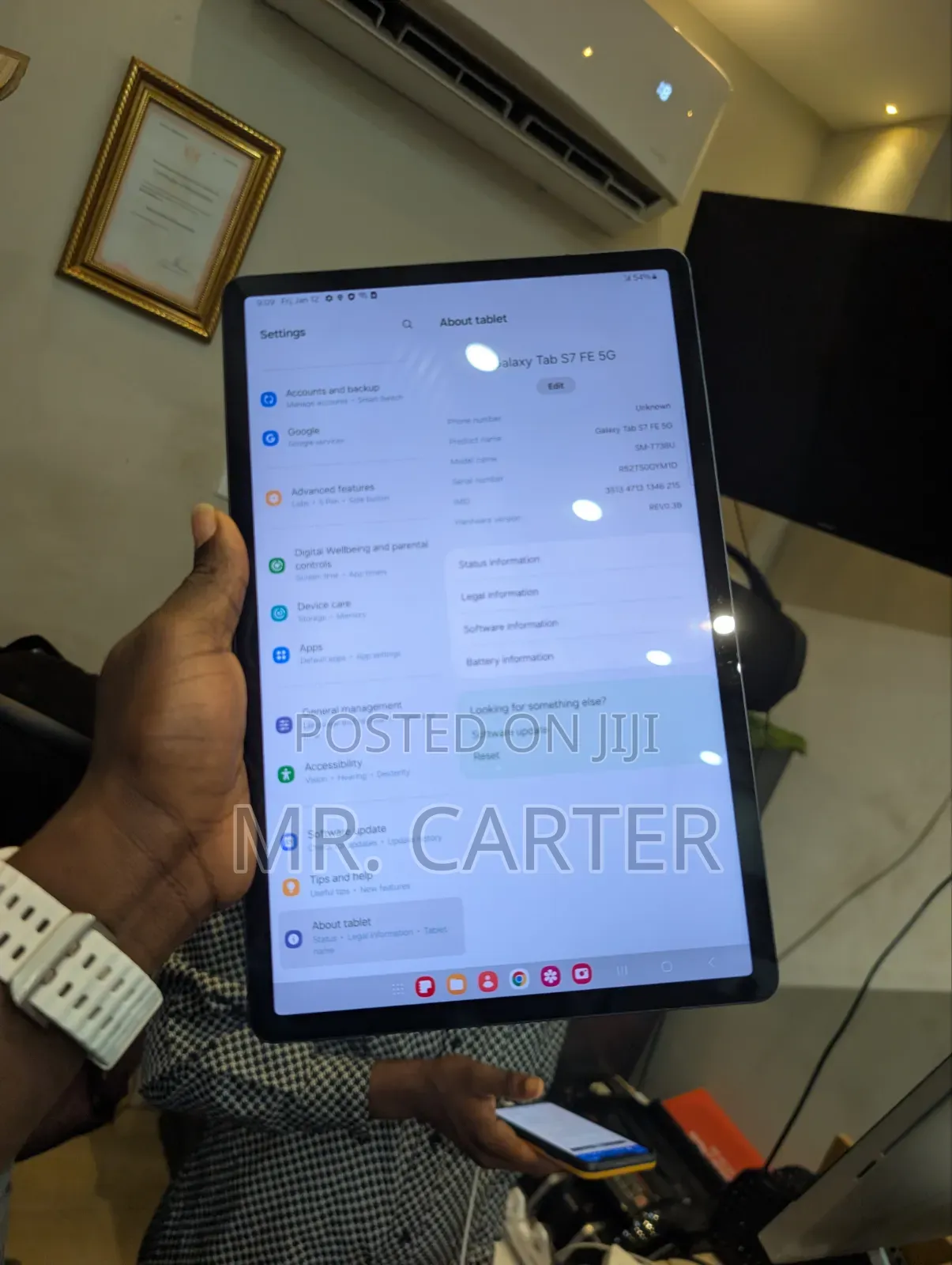 New Samsung Galaxy Tab S7 FE 64 GB Black