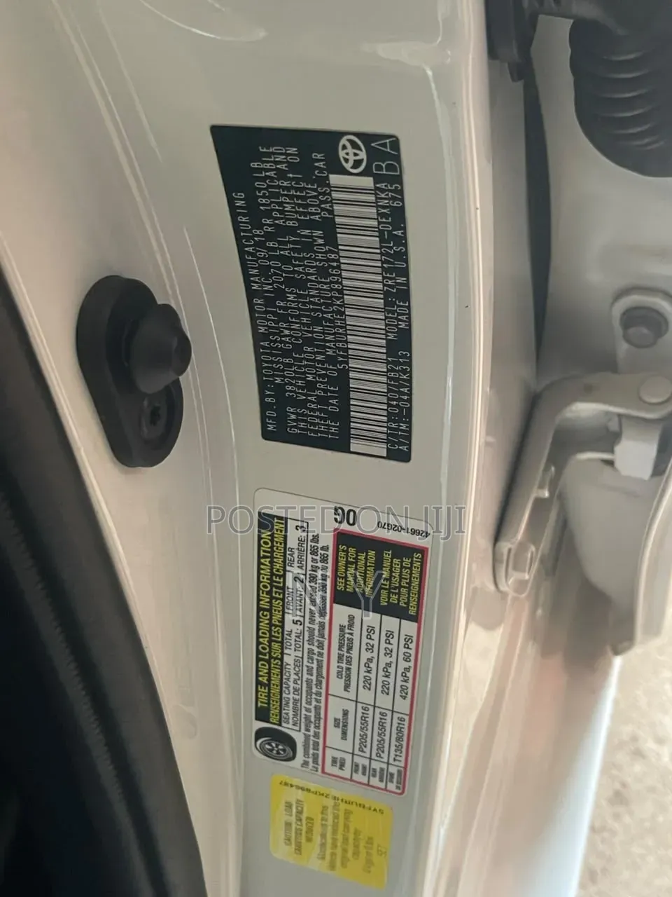Toyota Corolla 2018 White