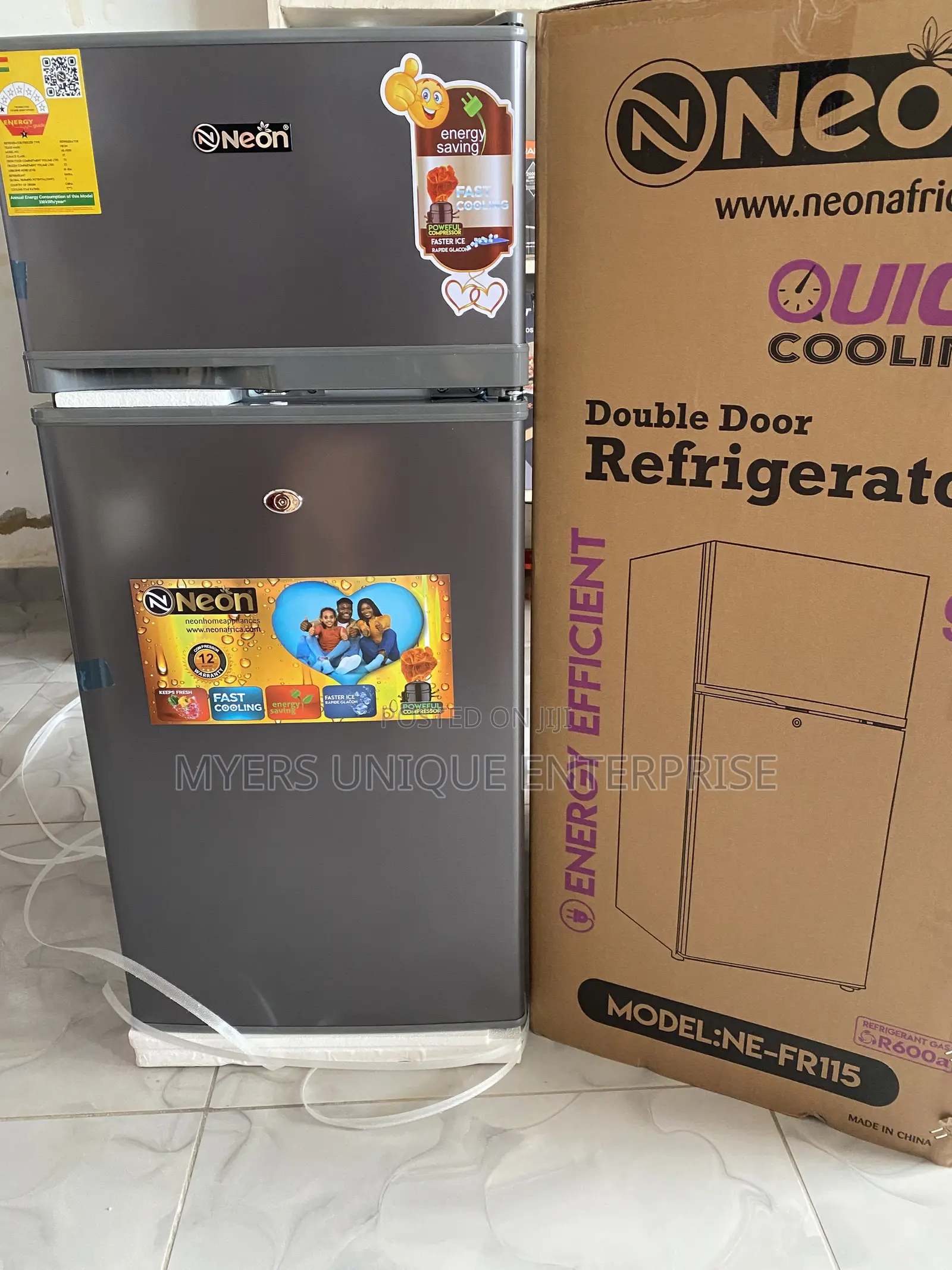 Energy Saving 95L Double Door Fridge