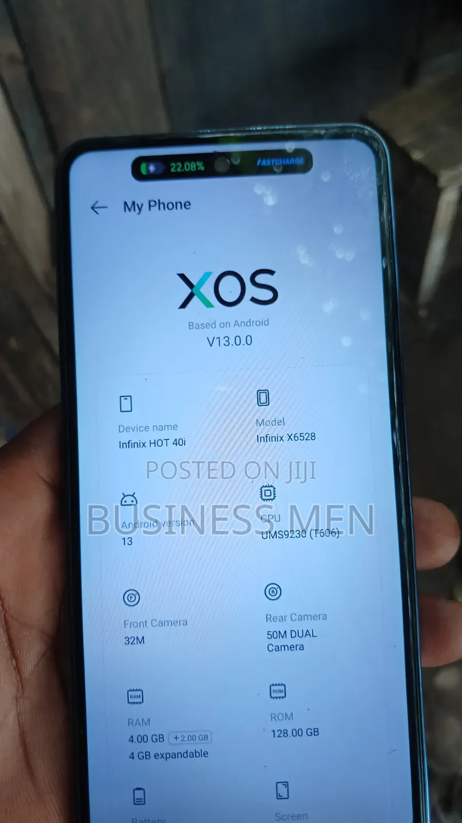 Infinix Hot 40i 128 GB Blue