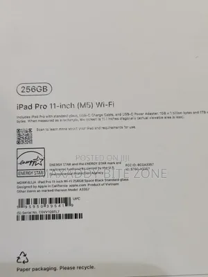 New Apple iPad Pro 11 (2025) 256 GB Black