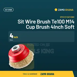 Sit Wire Brush Te100 M14 Cup Brush 4Inch Soft - SIT-0108