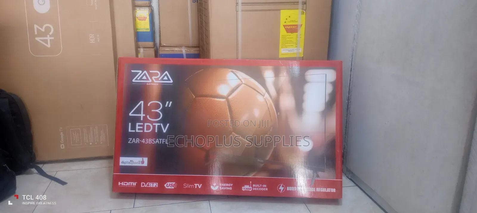 Zara 43 Inches Slim TV/Built-in Decoder/Digital