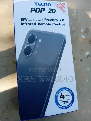 New Tecno Pop 20 128 GB Black