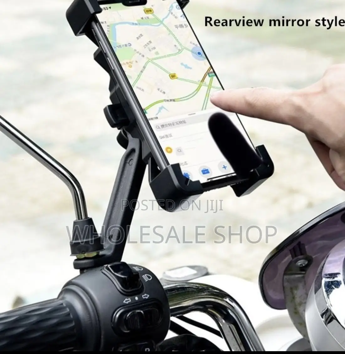 Bike Mirror Phone Holder