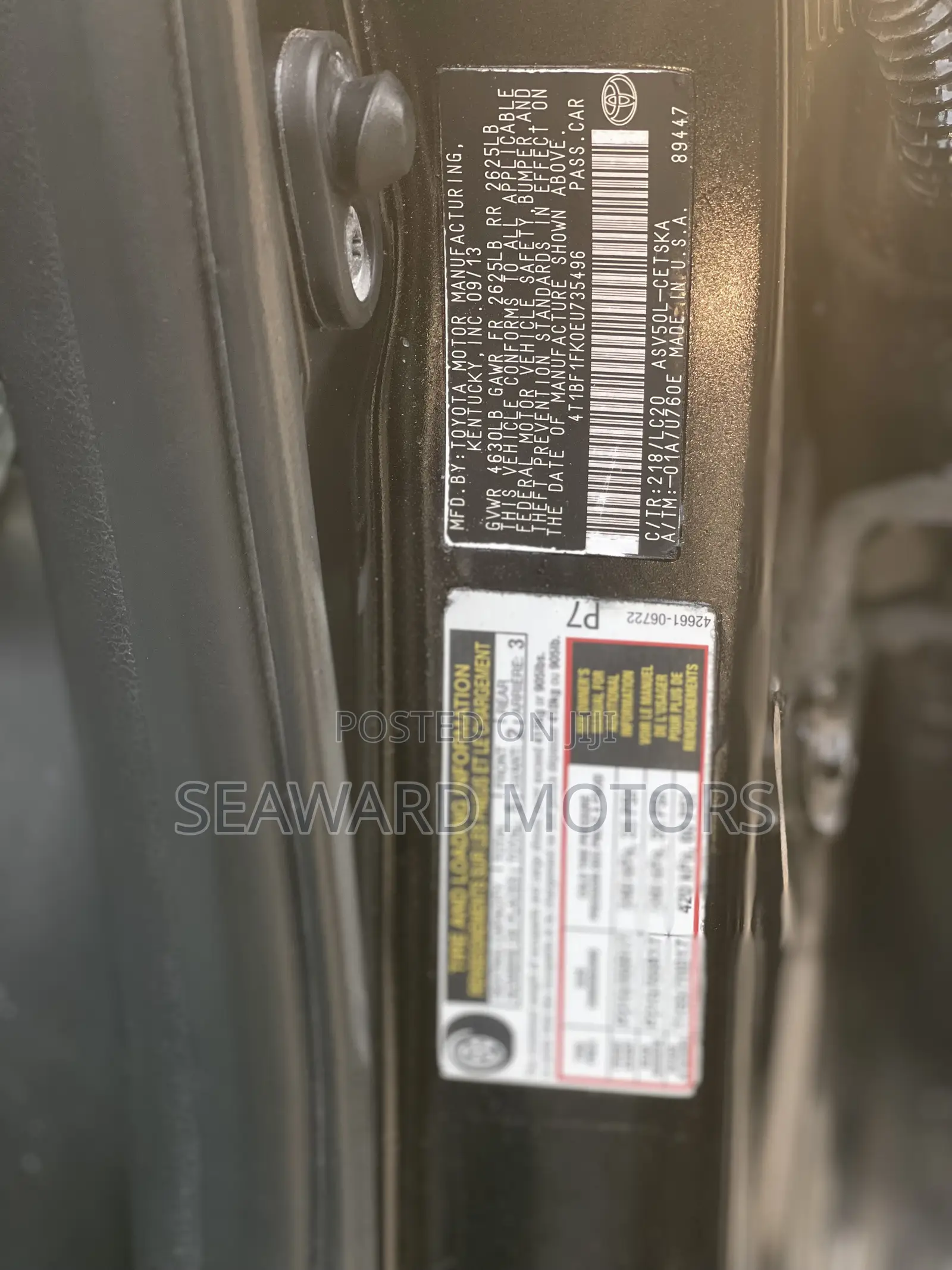 Toyota Camry SE 4dr Sedan (2.5L 4cyl 6A) 2014 Black