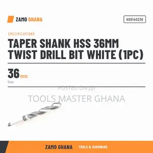 Taper Shank HSS 36Mm Twist Drill Bit White (1Pc) - H