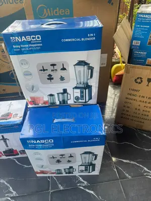 NASCO 2-Liters 1000w Commercial BLENDER 8 IN 1 SILVER