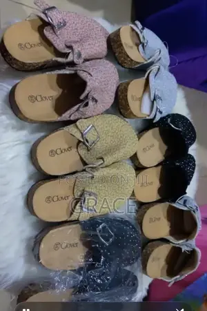 Kids’ Closed-Toe Buckle Mule Sandals – Children’s Backless Slippers