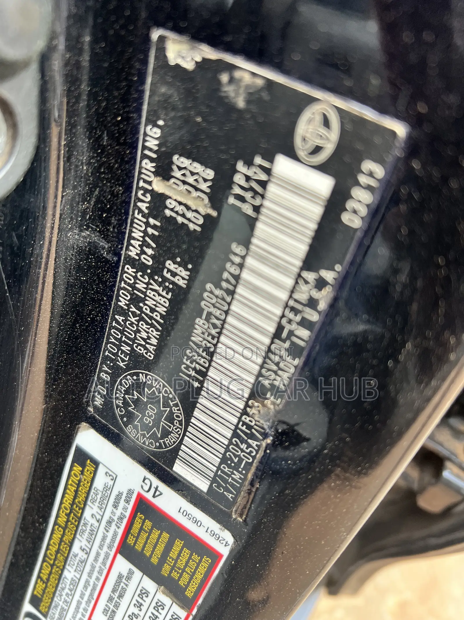 Toyota Camry 2011 Black